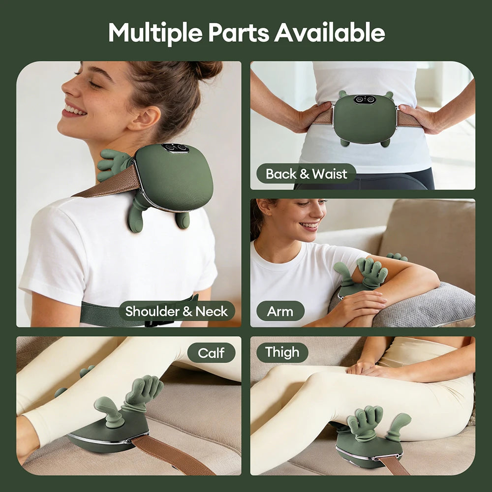 Hand-Shaped Trapezius and Neck Massager – Lightweight Deep Tissue Relief       מעסה אלחוטי לשרירי הטרפז, הצוואר והכתפיים – הקלה עמוקה ונוחה