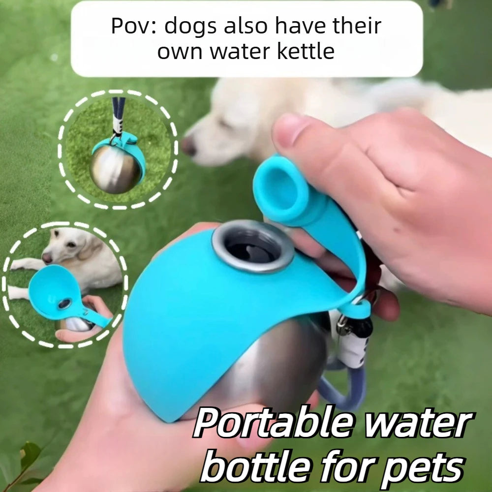 2-in-1 Portable Pet Water Bottle & Bowl       בקבוק מים נייד 2 ב-1 לטיולים עם חיות מחמד