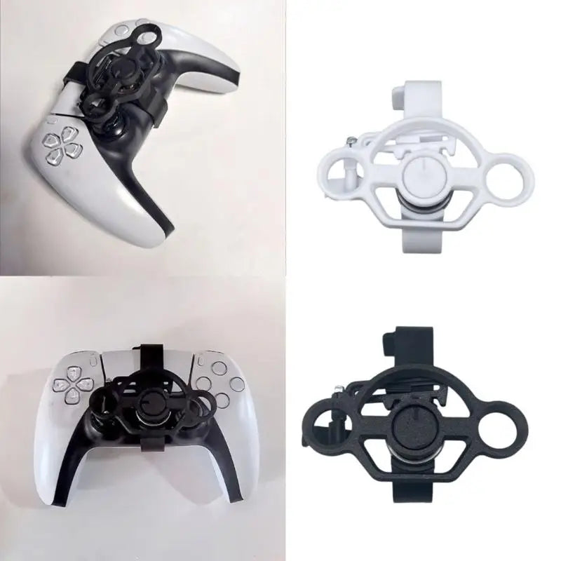 Mini Steering Wheel Attachment for PS5 Controller     הגה מיני למשחקי מרוצים לשלט סוני 5