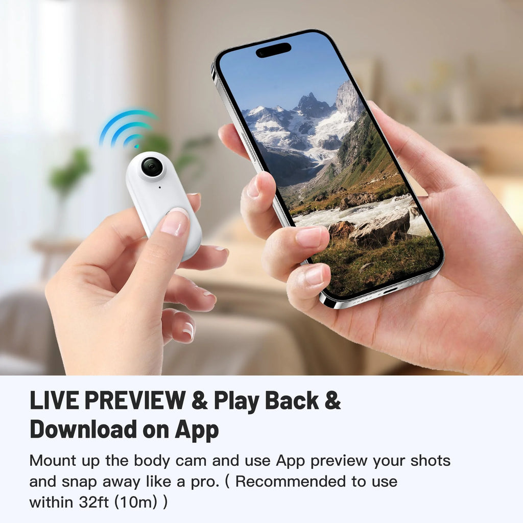 4K POV Sports Action Camera – Wearable Hands-Free Recording     מצלמת אקסטרים POV – צילום גוף בחופשיות מלאה