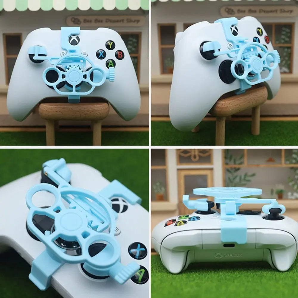 Mini Steering Wheel Attachment for Xbox Controller    הגה מיני למשחקי מרוצים לשלט אקס-בוקס