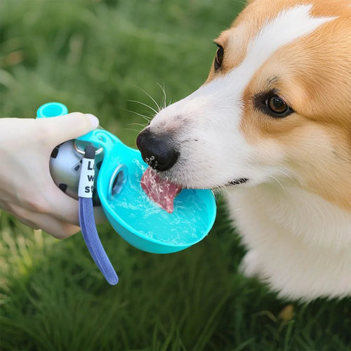 2-in-1 Portable Pet Water Bottle & Bowl       בקבוק מים נייד 2 ב-1 לטיולים עם חיות מחמד