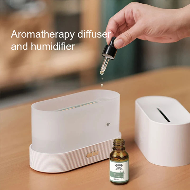 "Flame Glow" Essential Oil Diffuser – Luxury Atmosphere & Aromatherapy   מפיץ ארומה "להבה חיה" – לאווירה יוקרתית ורוגע מוחלט
