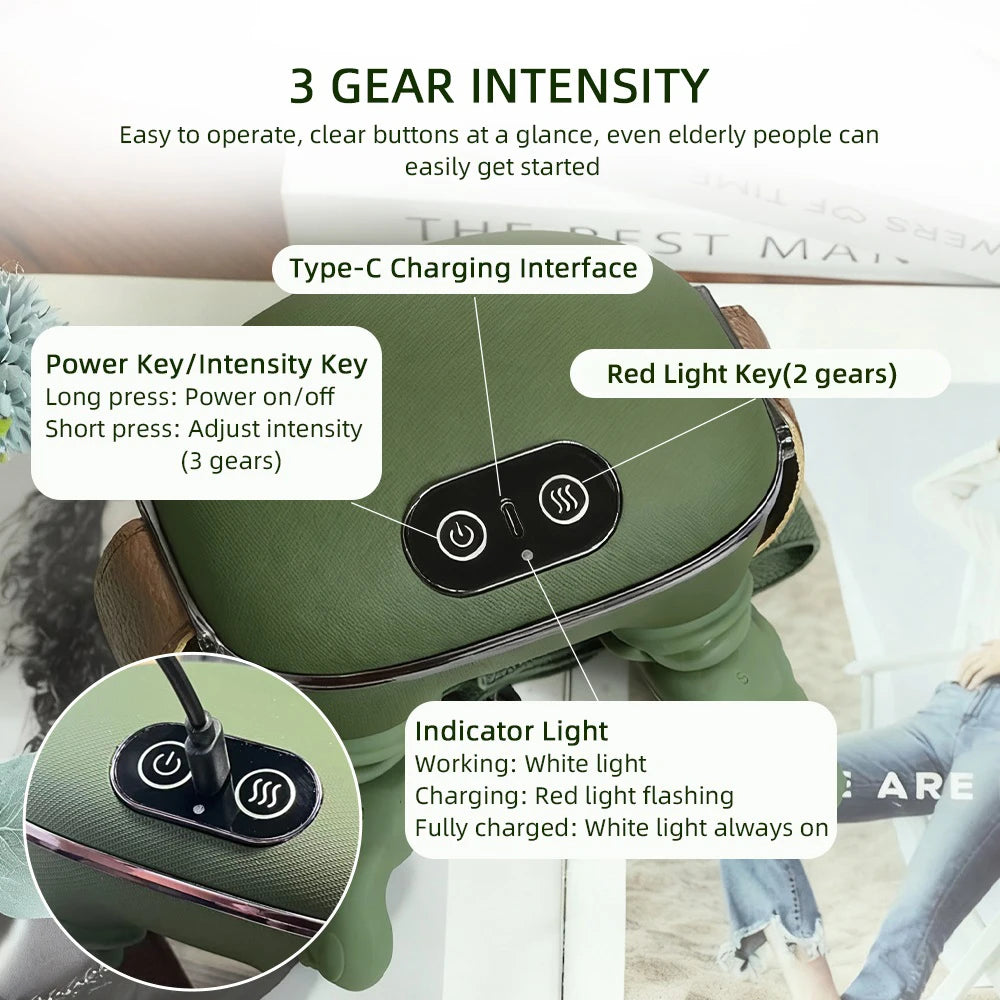 Hand-Shaped Trapezius and Neck Massager – Lightweight Deep Tissue Relief       מעסה אלחוטי לשרירי הטרפז, הצוואר והכתפיים – הקלה עמוקה ונוחה