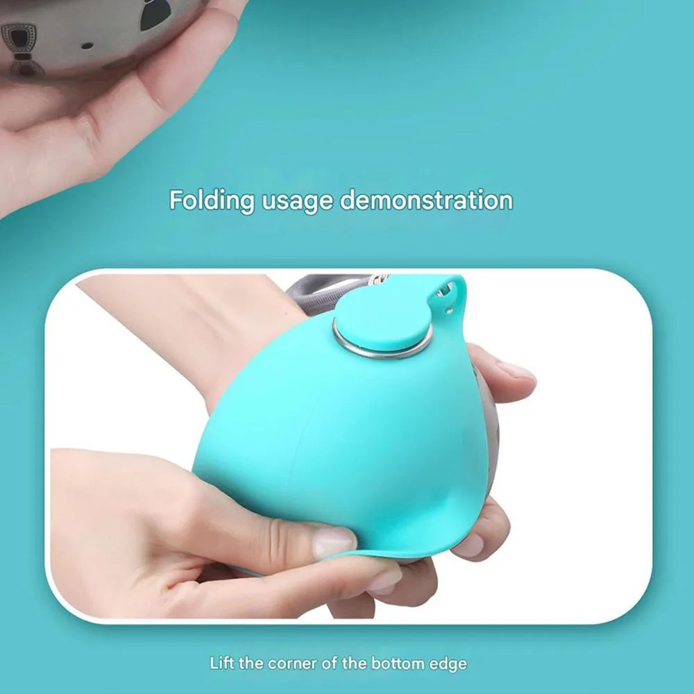 2-in-1 Portable Pet Water Bottle & Bowl       בקבוק מים נייד 2 ב-1 לטיולים עם חיות מחמד