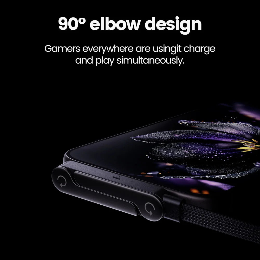 65W Fast Charge Cable & Phone Stand     עם מעמד לטלפון W65 כבל טעינה לטלפון