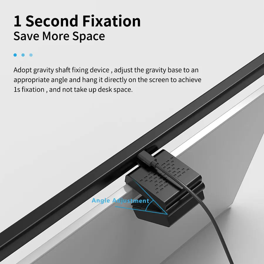 50cm LED Monitor Light Bar – Professional Desk Lamp   מנורת מסך 50 ס"מ – תאורת לד מקצועית לשולחן עבודה