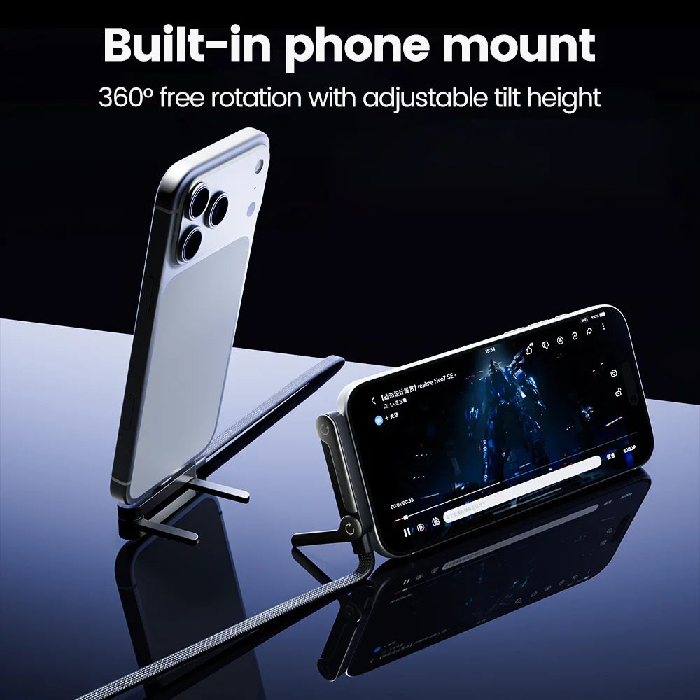 65W Fast Charge Cable & Phone Stand     עם מעמד לטלפון W65 כבל טעינה לטלפון