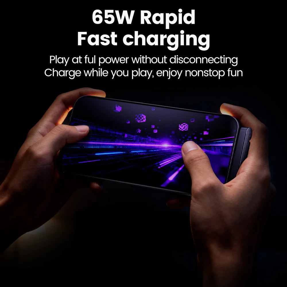 65W Fast Charge Cable & Phone Stand     עם מעמד לטלפון W65 כבל טעינה לטלפון