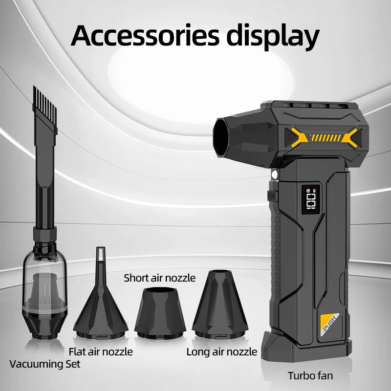 Powerful Turbo Jet Fan – Portable High-Speed Air Duster        מפוח אוויר טורבו עוצמתי – לניקוי יסודי ומהיר