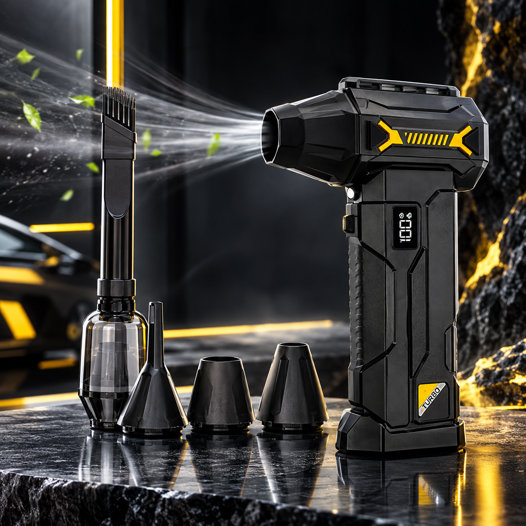 Powerful Turbo Jet Fan – Portable High-Speed Air Duster        מפוח אוויר טורבו עוצמתי – לניקוי יסודי ומהיר